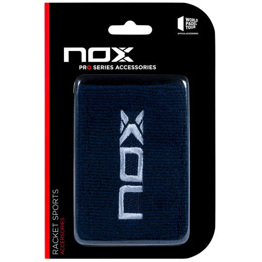 NOX Sport Wristbands Navy Blue/White