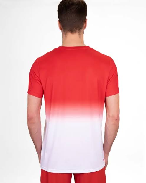 Crew Gradient Tee Red/White