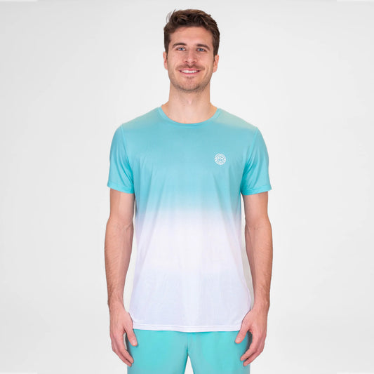 Crew Gradient Tee Aqua/White