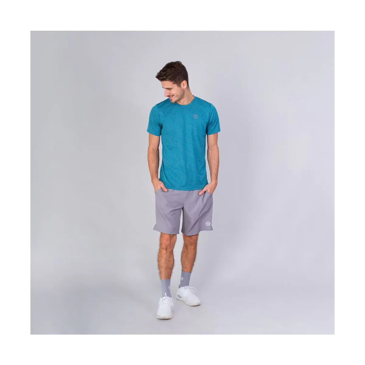 Falou Tech Tee Petrol/Grey
