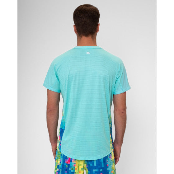 Melbourne Tee Aqua/Mixed