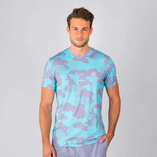 Nio Tee Grey/Aqua