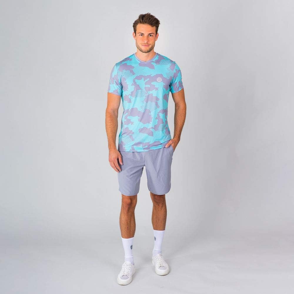 Nio Tee Grey/Aqua