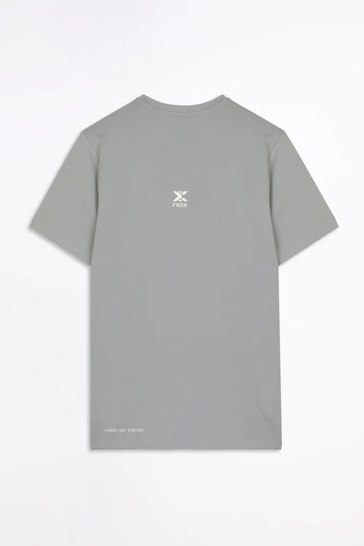 TEAM Regular Men's Sports T-shirt Grey