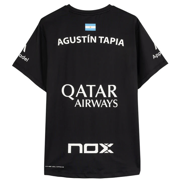 Agustin Tapia Sponsors AT10 Black T-shirt