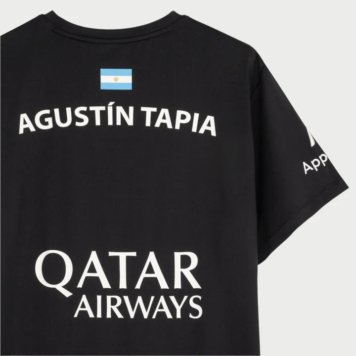 Agustin Tapia Sponsors AT10 Black T-shirt