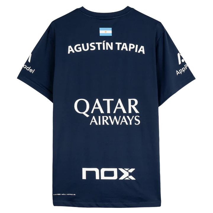 Agustin Tapia Sponsors AT10 Navy Blue T-Shirt