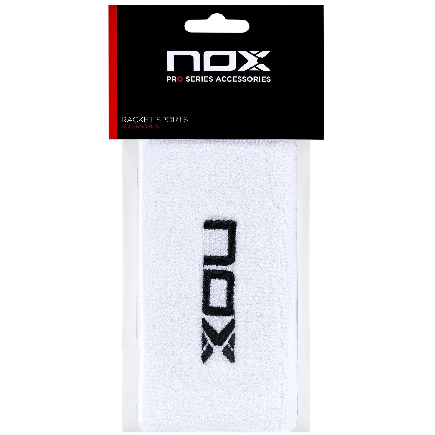 NOX long sport wristbands White/Black