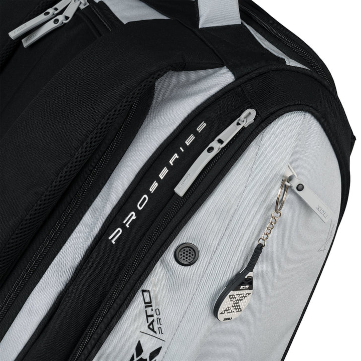 AT10 Competition XL Compact Padel Bag in Grey/Black.