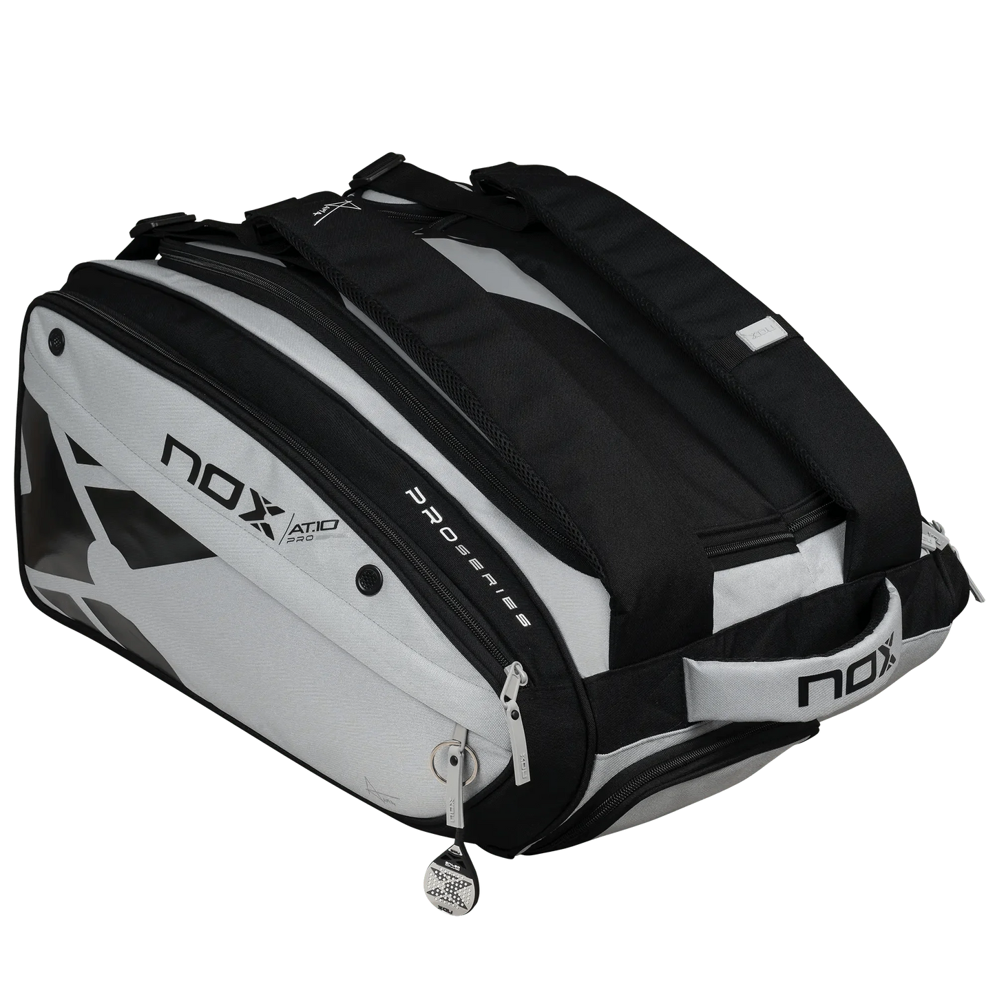 AT10 Competition XL Compact Padel Bag in Grey/Black.