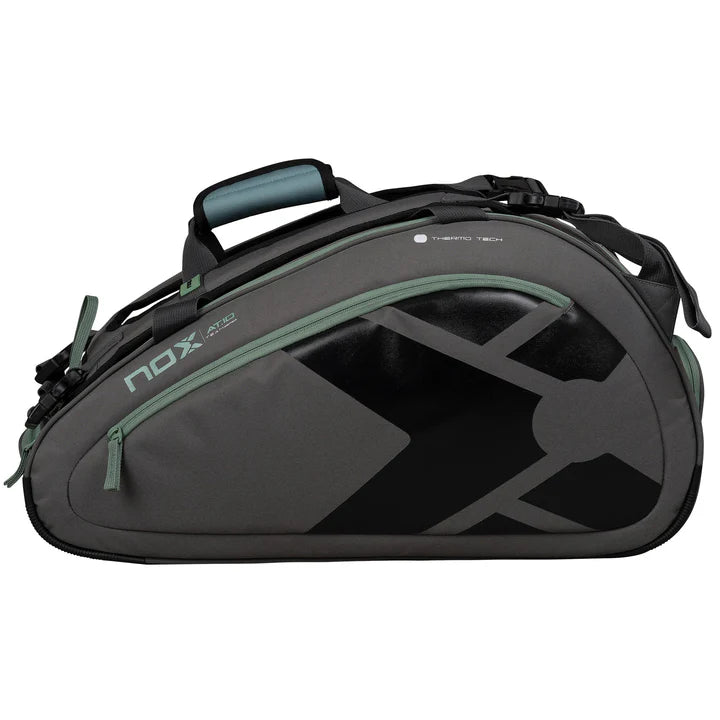 AT10 TEAM GREY/GREEN PADEL BAG