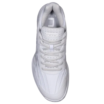 AT10 LUX White/Grey Padel Shoes