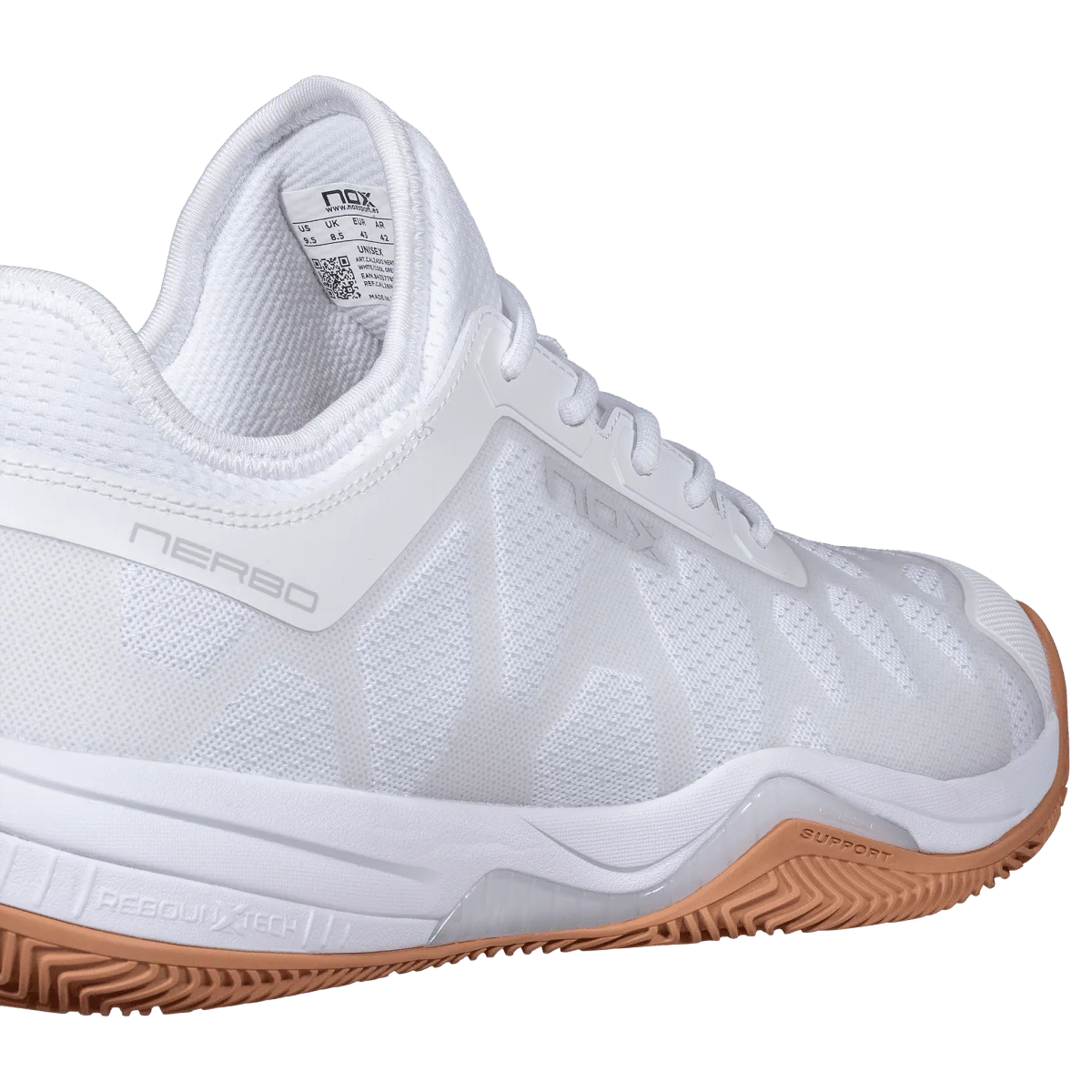 NERBO White/Caramel Sole Padel Shoes