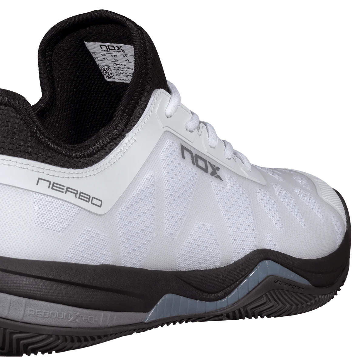 NERBO White/Raven Padel Shoes