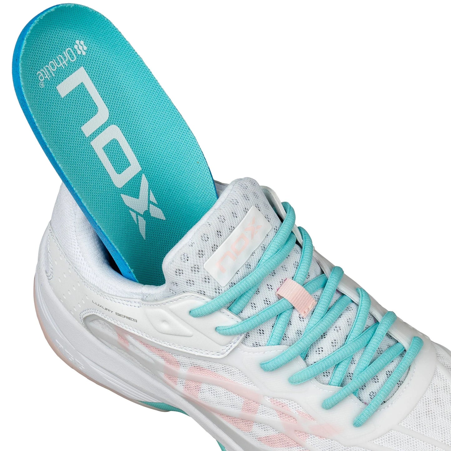 Padel shoes Nox AT10 LUX WHITE/POTPURRI