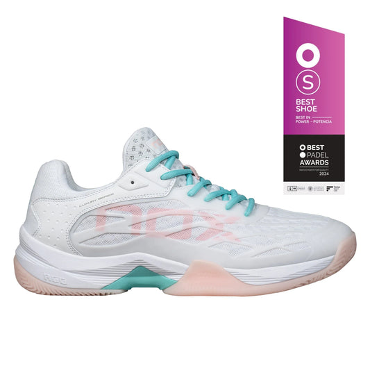 Padel shoes Nox AT10 LUX WHITE/POTPURRI