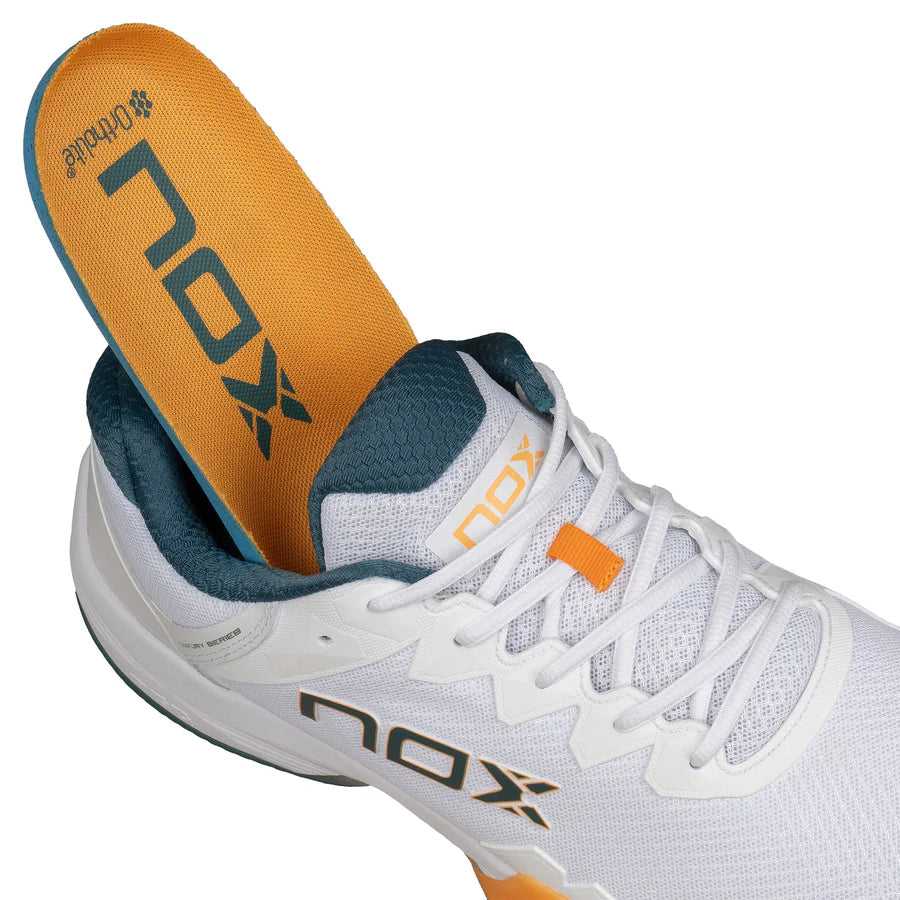 Padel shoes Nox ML10 HEXA White/Albaricoque